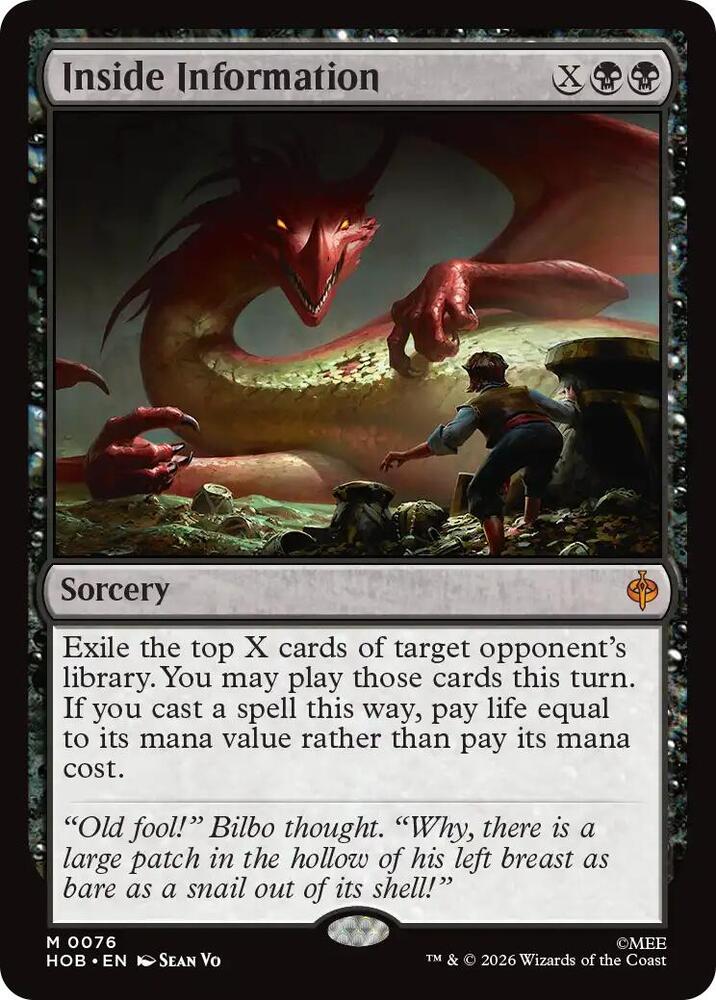 Inside Information (The Hobbit)(HOB-76)(M)