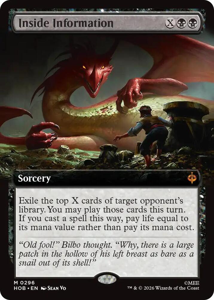 Inside Information [Extended Art] (The Hobbit)(HOB-296)(M)