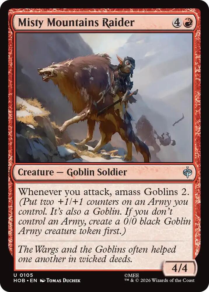 Misty Mountains Raider (The Hobbit)(HOB-105)(U)