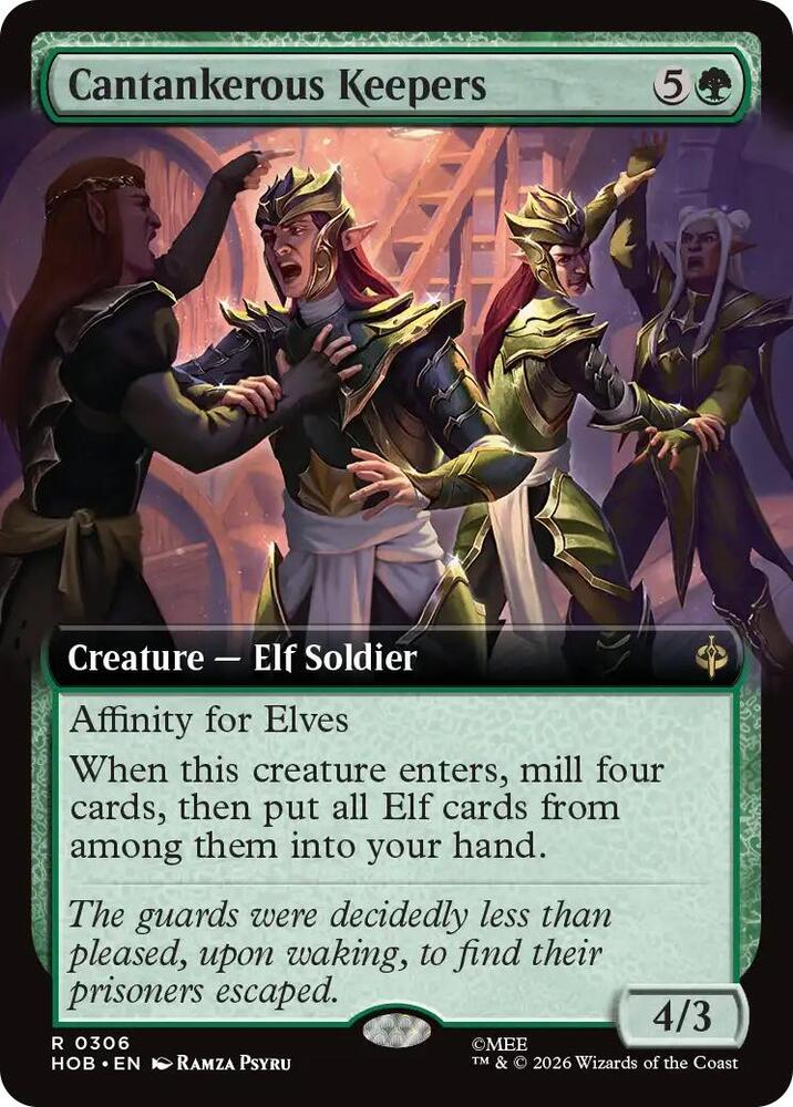 Cantankerous Keepers [Extended Art] [Foil] (The Hobbit)(HOB-306)(R)