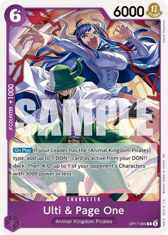Ulti & Page One [Foil] (The World's Strongest Warriors)(OP17-060)(R)