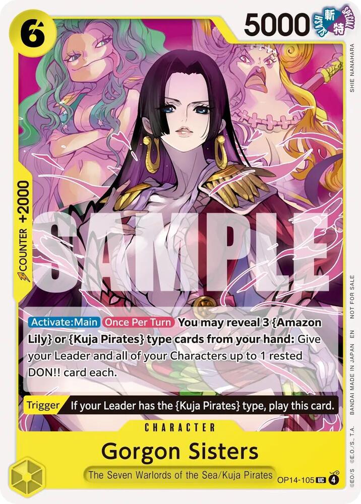 Gorgon Sisters [Tournament Pack 2026 Vol. 3] (One Piece Promotion Cards)(OP14-105)(UC)