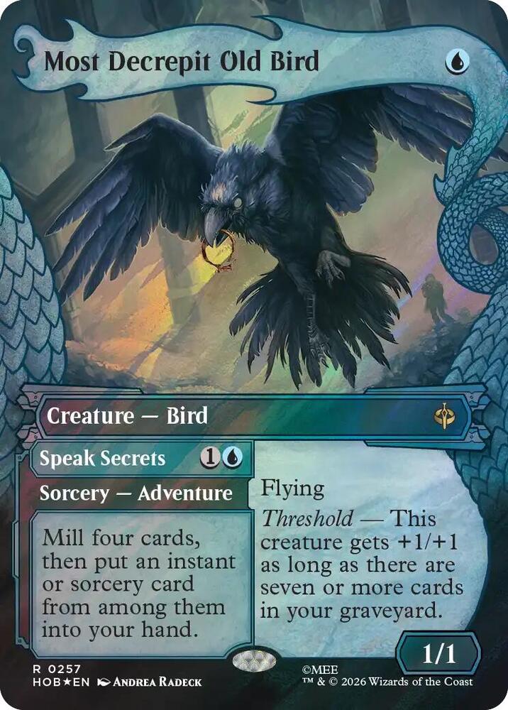 Most Decrepit Old Bird [Showcase] [Surge] [Foil] (The Hobbit)(HOB-257)(R)