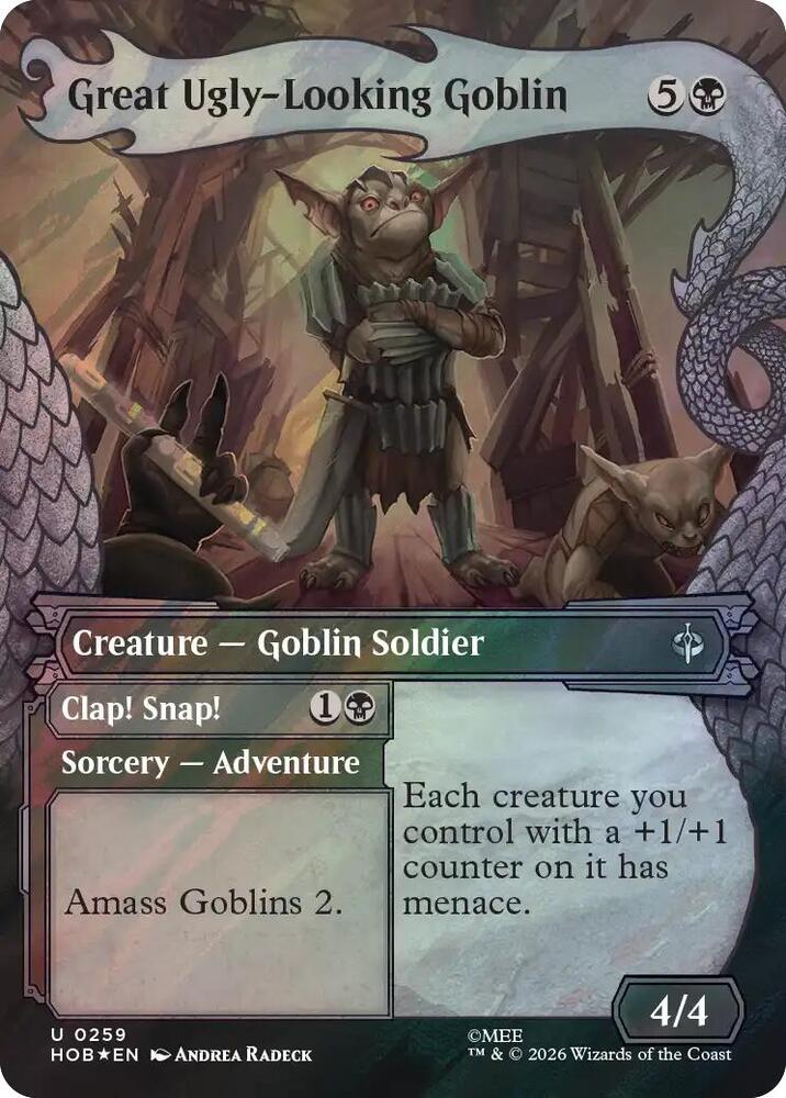 Great Ugly-Looking Goblin [Showcase] [Surge] [Foil] (The Hobbit)(HOB-259)(U)