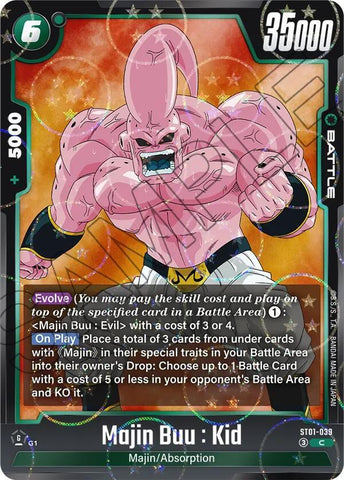Majin Buu : Kid [039] (Dragon Ball Pattern) [Foil] (ST01-039)(C)