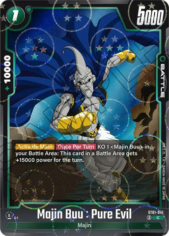 Majin Buu : Pure Evil [041] (Dragon Ball Pattern) [Foil] (ST01-041)(C)