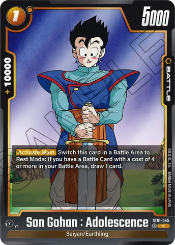 Son Gohan : Adolescence [045] [Foil] (ST01-045)(C)