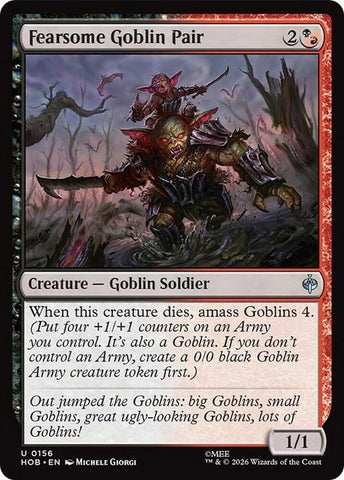 Fearsome Goblin Pair [Foil] (The Hobbit)(HOB-156)(U)