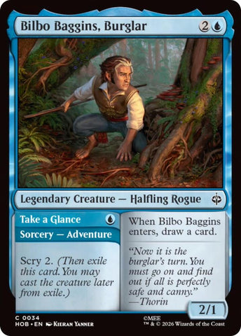 Bilbo Baggins, Burglar (The Hobbit)(HOB-34)(C)