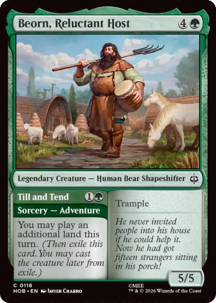 Beorn, Reluctant Host [Foil] (The Hobbit)(HOB-118)(C)