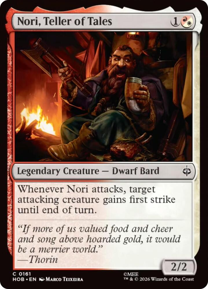Nori, Teller of Tales [Foil] (The Hobbit)(HOB-161)(C)