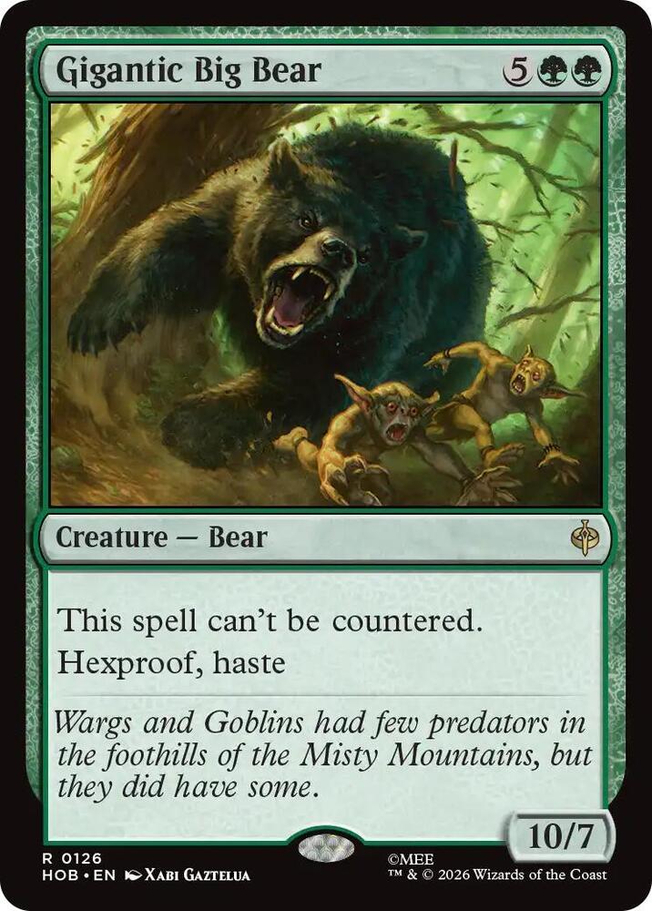 Gigantic Big Bear [Foil] (The Hobbit)(HOB-126)(R)