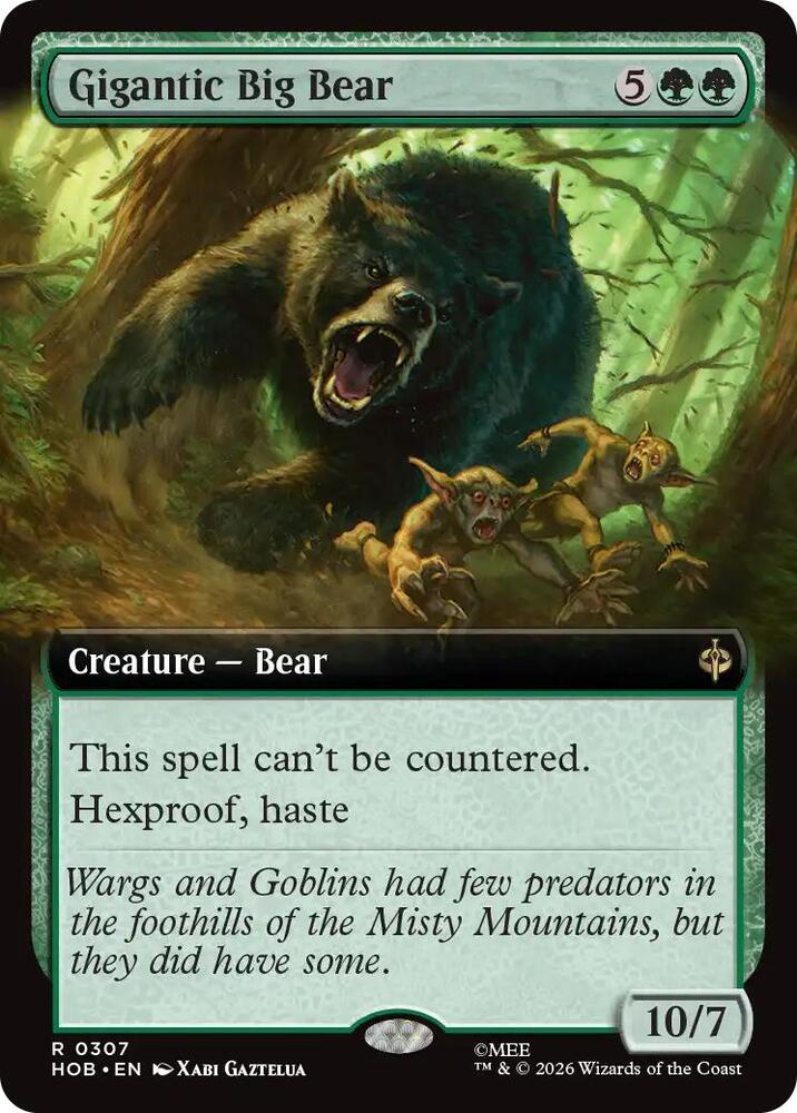 Gigantic Big Bear [Extended Art] [Foil] (The Hobbit)(HOB-307)(R)