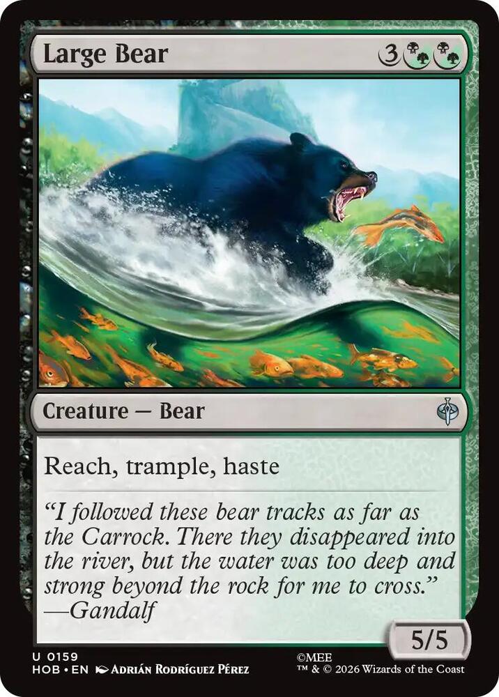 Large Bear [Foil] (The Hobbit)(HOB-159)(U)