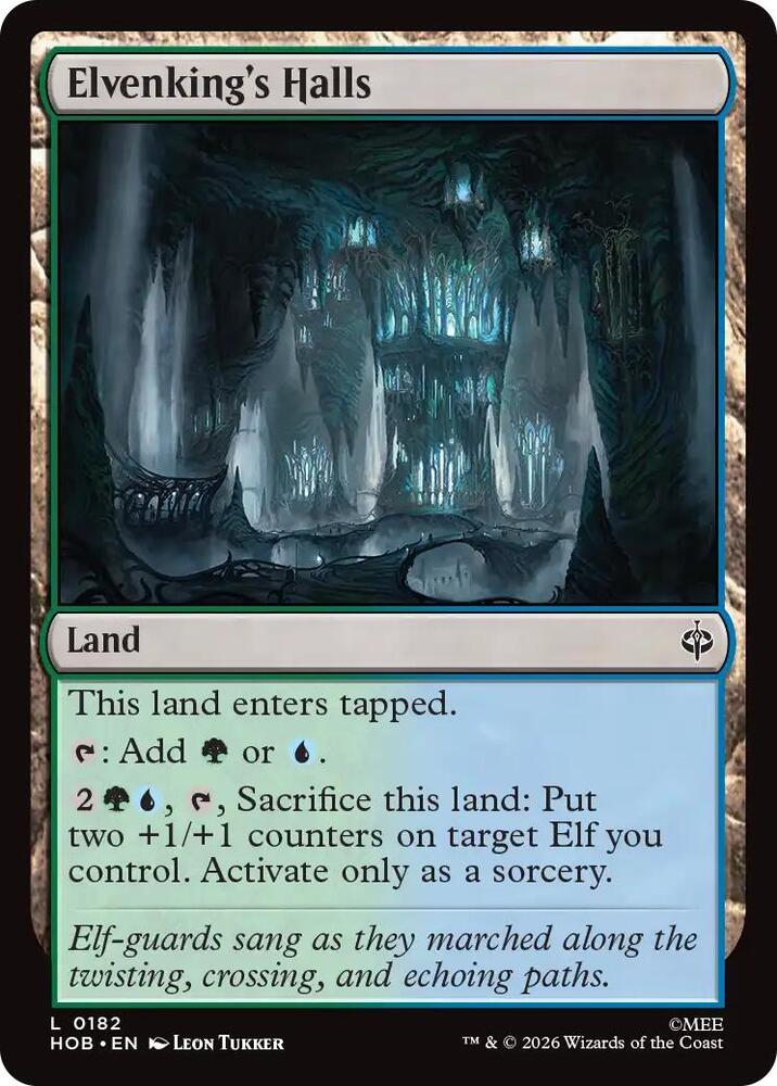 Elvenking's Halls [Foil] (The Hobbit)(HOB-182)(L)