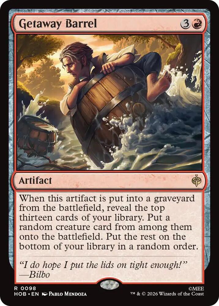 Getaway Barrel [Foil] (The Hobbit)(HOB-98)(R)
