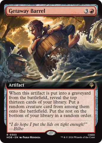 Getaway Barrel [Extended Art] [Foil] (The Hobbit)(HOB-303)(R)