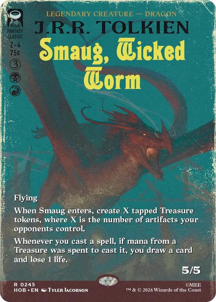 Smaug, Wicked Worm [Borderless] (The Hobbit)(HOB-245)(R)