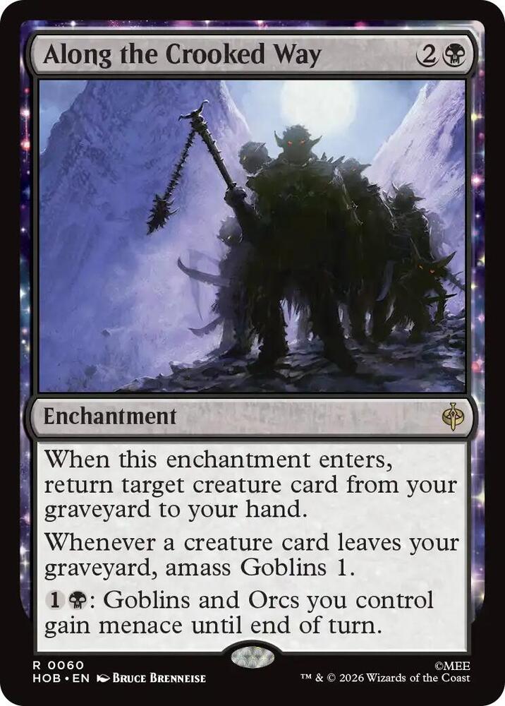 Along the Crooked Way [Foil] (The Hobbit)(HOB-60)(R)