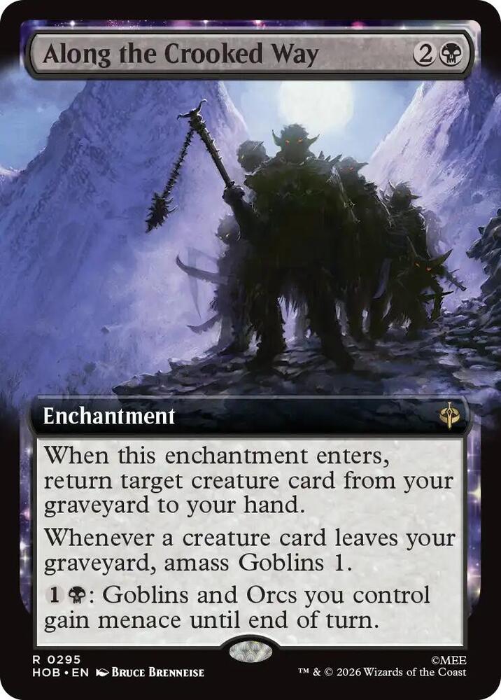 Along the Crooked Way [Extended Art] [Foil] (The Hobbit)(HOB-295)(R)