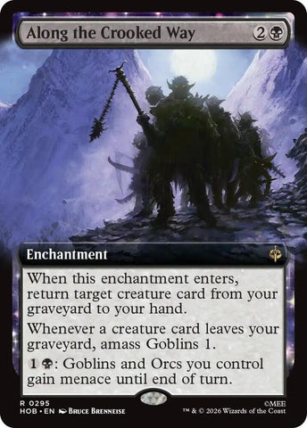 Along the Crooked Way [Extended Art] [Foil] (The Hobbit)(HOB-295)(R)