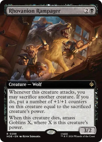 Rhovanion Rampager [Extended Art] [Foil] (The Hobbit)(HOB-298)(R)