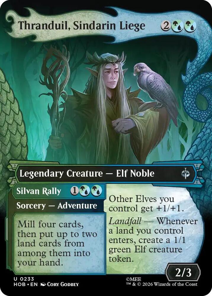 Thranduil, Sindarin Liege [Showcase] [Foil] (The Hobbit)(HOB-233)(U)