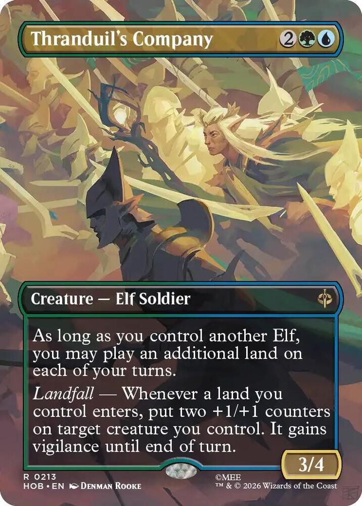Thranduil's Company [Borderless] [Foil] (The Hobbit)(HOB-213)(R)