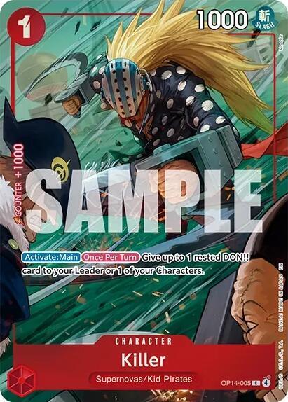Killer [One Piece Card Game Illustration Box Vol. 8] [Foil] (One Piece Promotion Cards)(OP14-005)(C)
