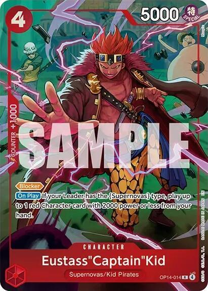 Eustass"Captain"Kid [One Piece Card Game Illustration Box Vol. 8] [Foil] (One Piece Promotion Cards)(OP14-014)(R)