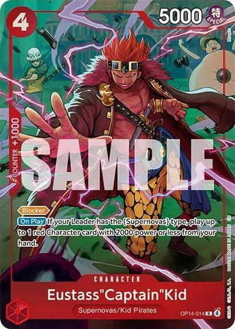 Eustass"Captain"Kid [One Piece Card Game Illustration Box Vol. 8] [Foil] (One Piece Promotion Cards)(OP14-014)(R)