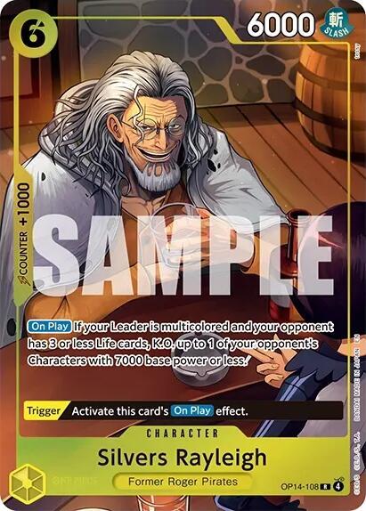 Silvers Rayleigh [One Piece Card Game Illustration Box Vol. 7] [Foil] (One Piece Promotion Cards)(OP14-108)(R)