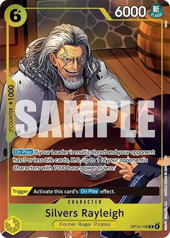 Silvers Rayleigh [One Piece Card Game Illustration Box Vol. 7] [Foil] (One Piece Promotion Cards)(OP14-108)(R)