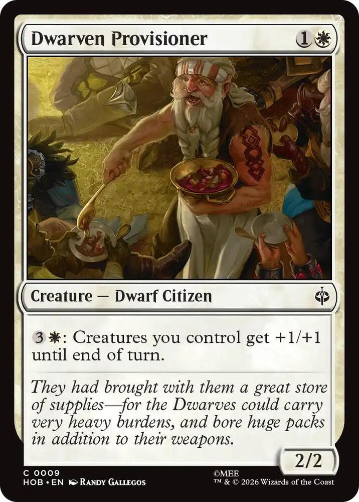Dwarven Provisioner [Foil] (The Hobbit)(HOB-9)(C)