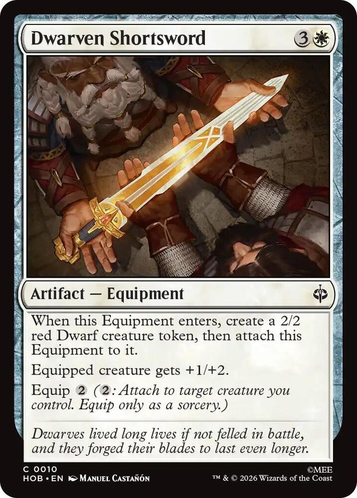 Dwarven Shortsword [Foil] (The Hobbit)(HOB-10)(C)