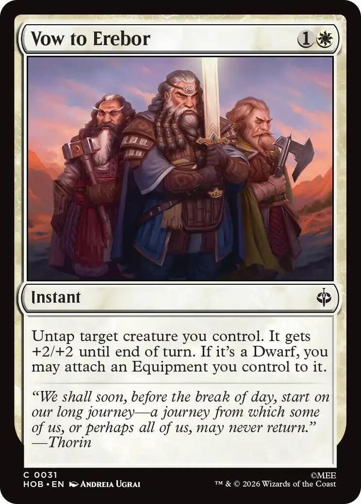 Vow to Erebor (The Hobbit)(HOB-31)(C)