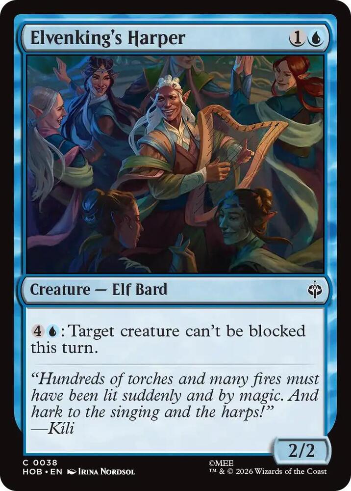 Elvenking's Harper [Foil] (The Hobbit)(HOB-38)(C)