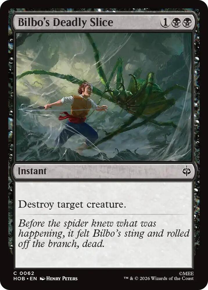 Bilbo's Deadly Slice [Foil] (The Hobbit)(HOB-62)(C)
