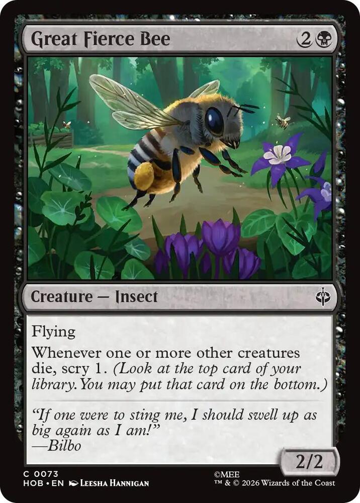 Great Fierce Bee [Foil] (The Hobbit)(HOB-73)(C)