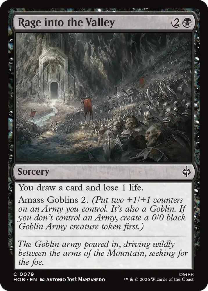 Rage into the Valley [Foil] (The Hobbit)(HOB-79)(C)
