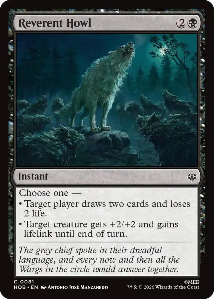 Reverent Howl [Foil] (The Hobbit)(HOB-81)(C)