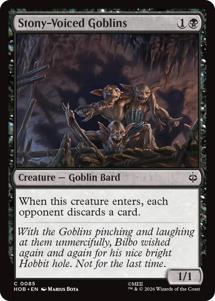 Stony-Voiced Goblins (The Hobbit)(HOB-85)(C)