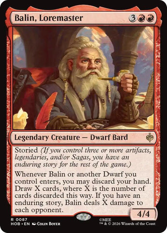 Balin, Loremaster [Foil] (The Hobbit)(HOB-87)(R)