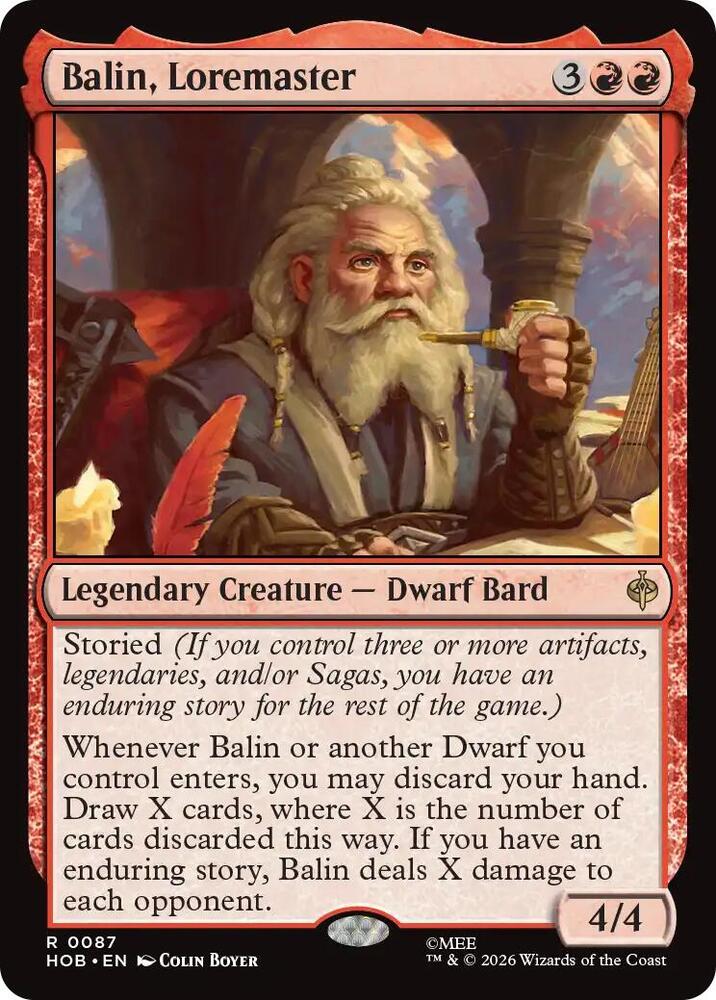 Balin, Loremaster (The Hobbit)(HOB-87)(R)