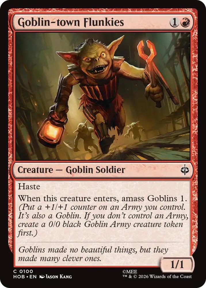 Goblin-town Flunkies [Foil] (The Hobbit)(HOB-100)(C)