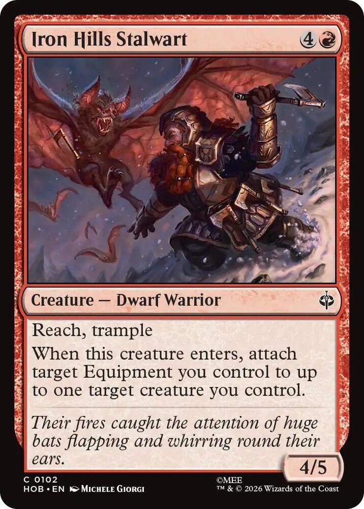 Iron Hills Stalwart [Foil] (The Hobbit)(HOB-102)(C)