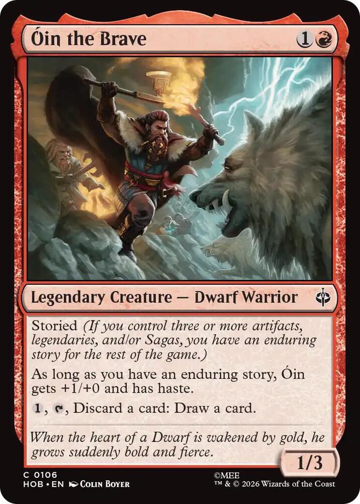 Oin the Brave [Foil] (The Hobbit)(HOB-106)(C)