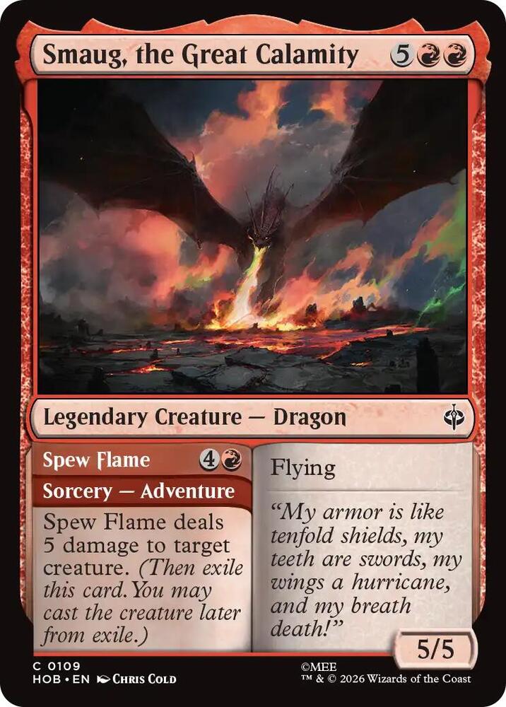 Smaug, the Great Calamity (The Hobbit)(HOB-109)(C)