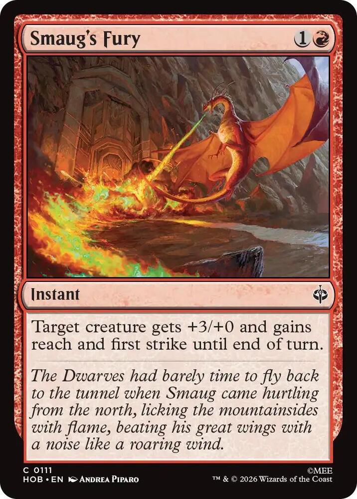 Smaug's Fury [Foil] (The Hobbit)(HOB-111)(C)