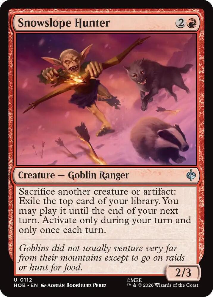 Snowslope Hunter [Foil] (The Hobbit)(HOB-112)(U)